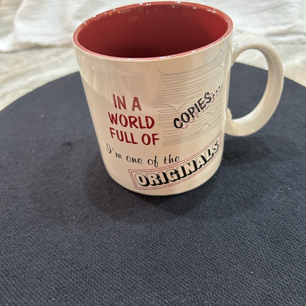 RUSS Berrie & Co White and Red Mug.